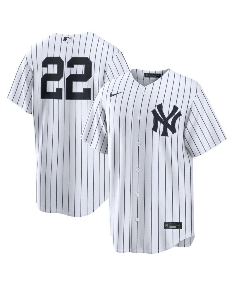 Men's Ben Rice White New York Yankees Home Replica Jersey
