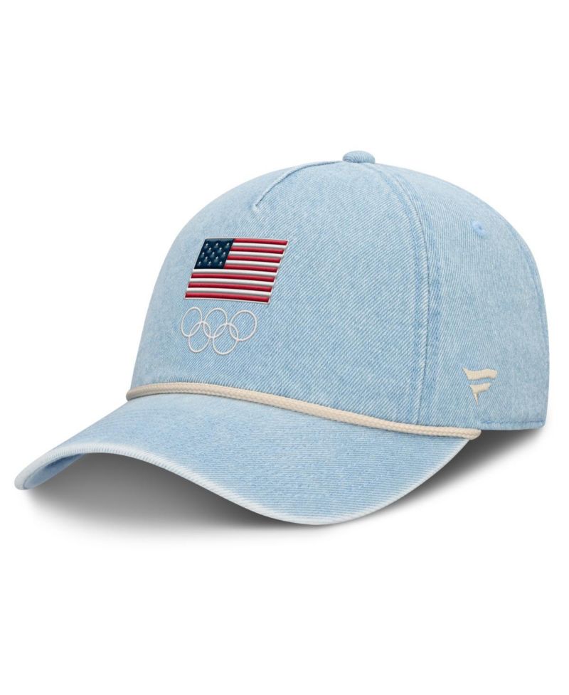Women's Light Blue Team USA Denim Rope Adjustable Hat