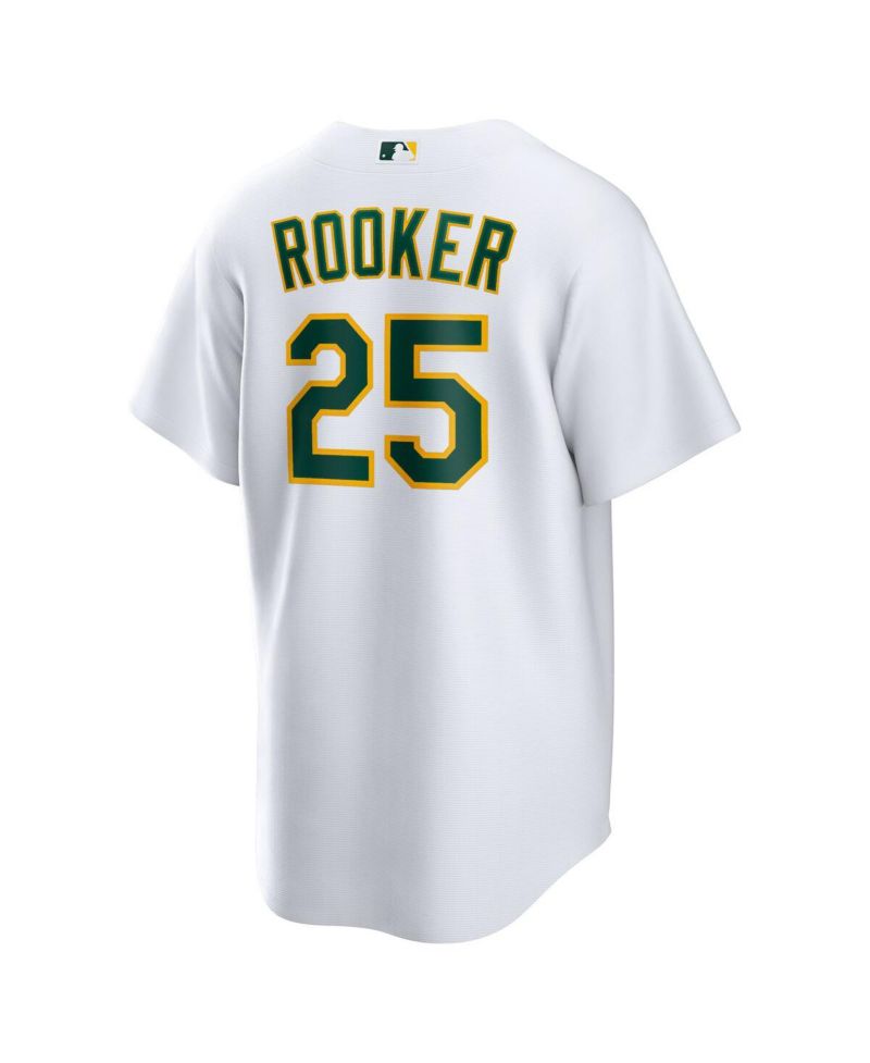 Men's Brent Rooker White Oakland Athletics Home Replica Jersey