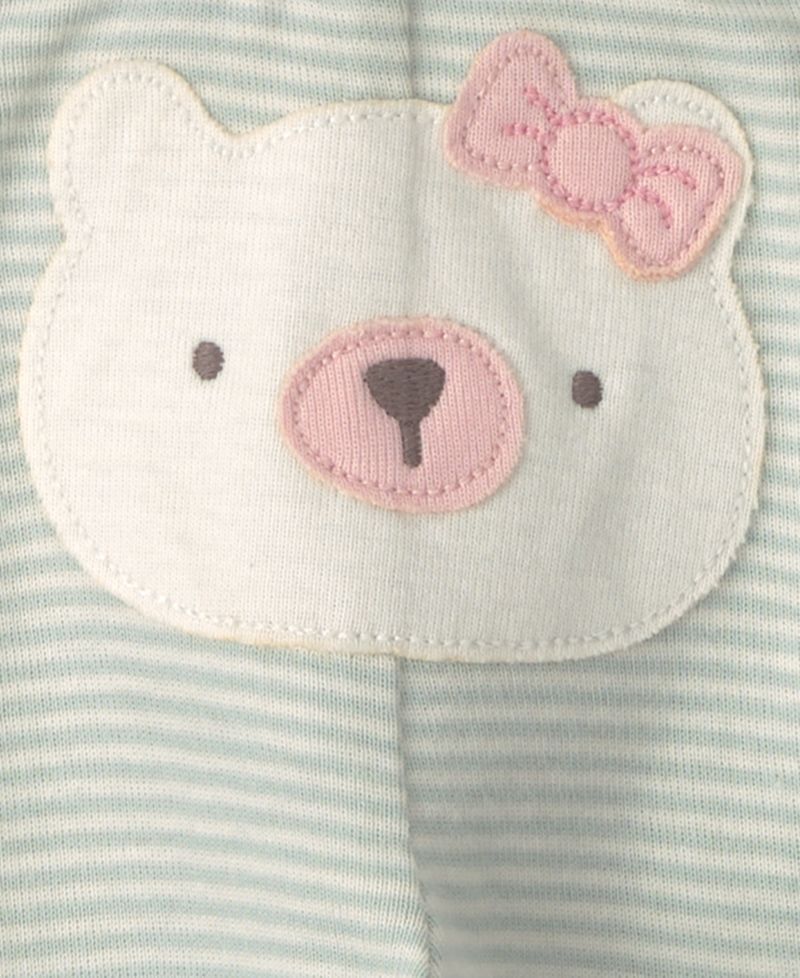 Baby Girls' Little Love Polar Bear Long-Sleeve Bodysuits and Pants, 3-Piece Set