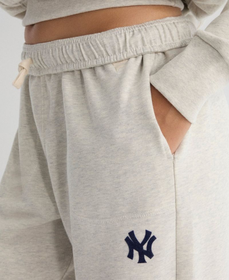 Women's New York Yankees Iconic High-Rise Terry Track Pants