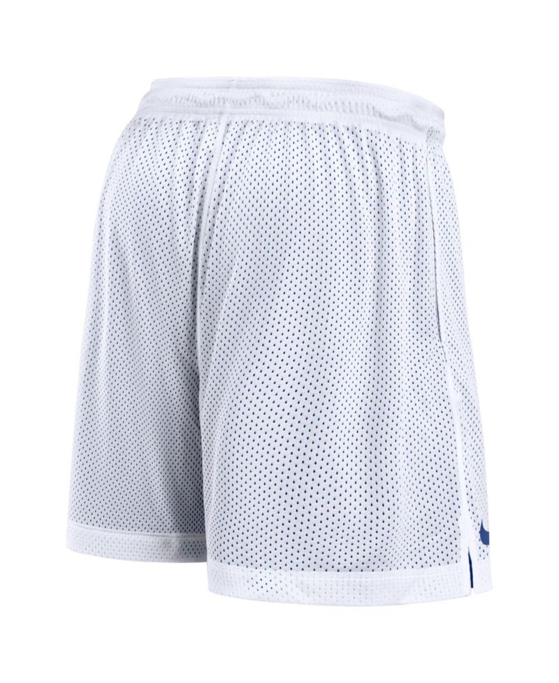 Men's White/Royal Duke Blue Devils Primetime Reversible Performance Shorts