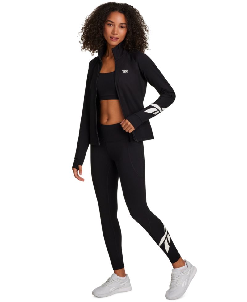 Women's Long-Sleeve Slim-Fit Zipper Jacket