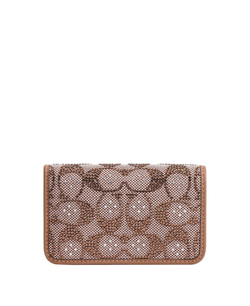 Essential Crystal Signature Jacquard Slim Card Case