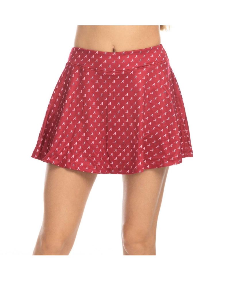 Women's Crimson Alabama Crimson Tide Allover Print Flowy Skort