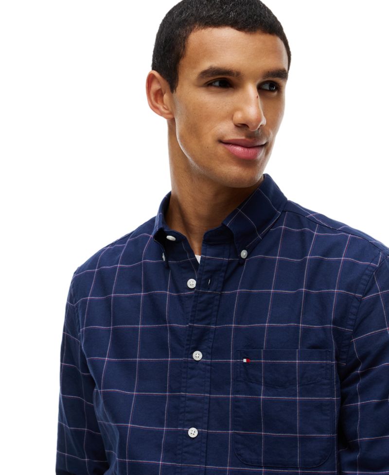Men's Heritage Regular-Fit Oxford Windowpane Shirt