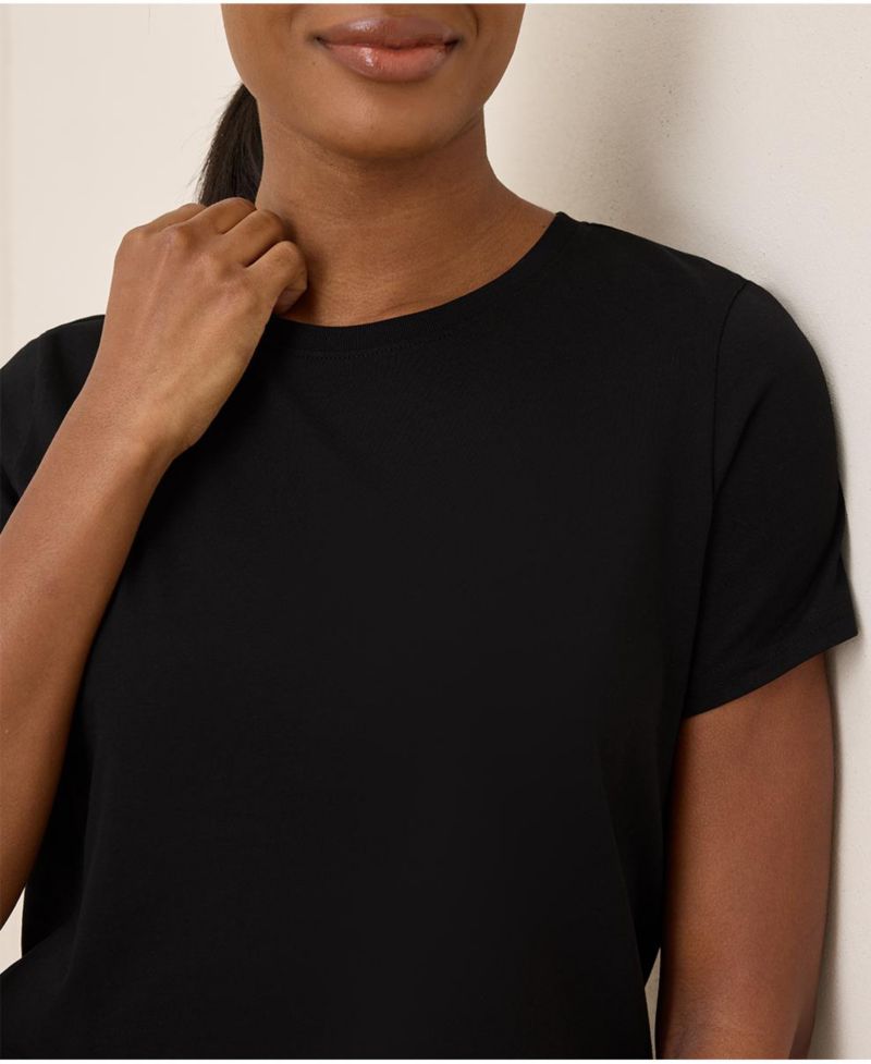 Women's Organic Cotton Luxe Stretch Jersey Tee