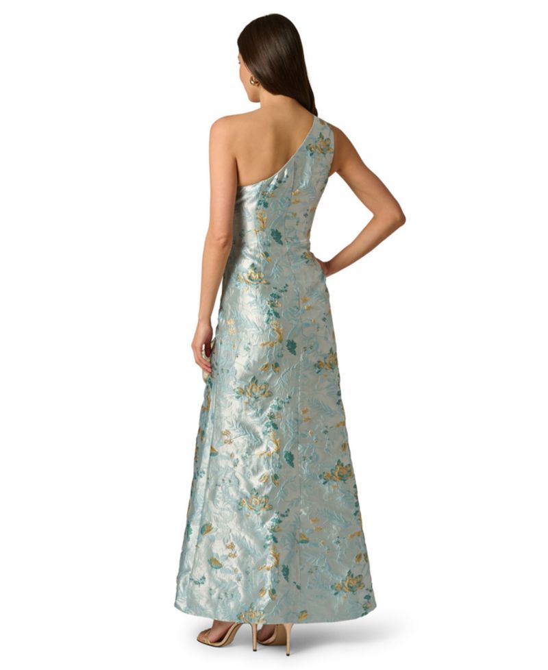 Petite One-Shoulder Gown