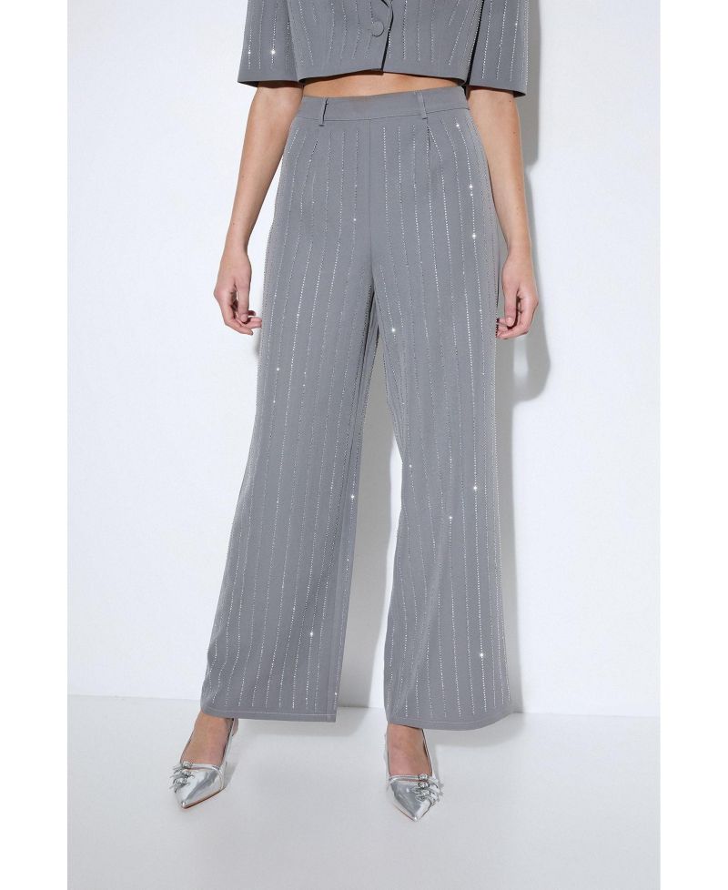 Women's Premium Embellished Straight Leg Pants
