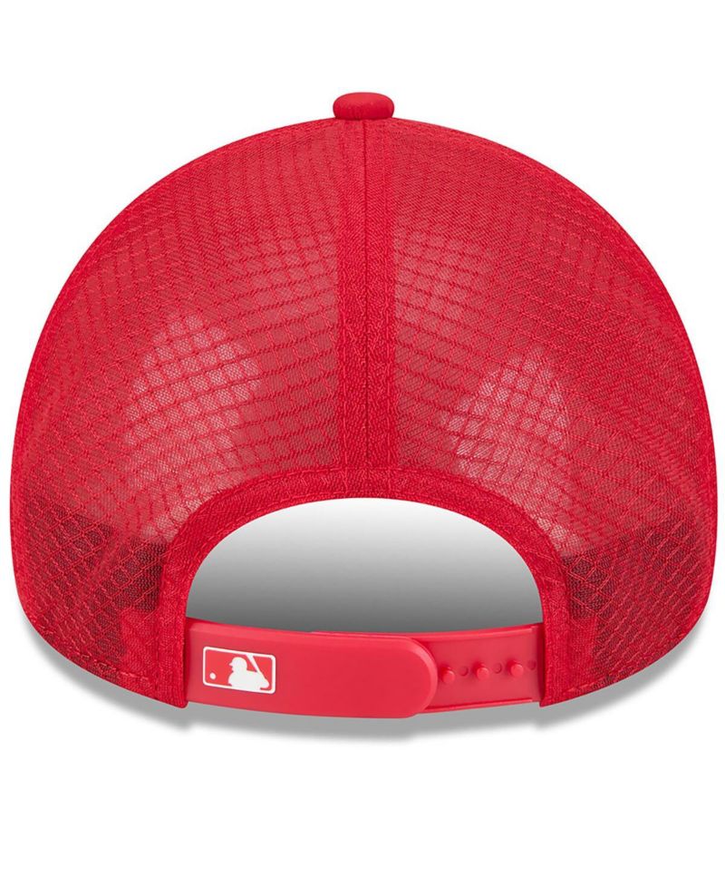 Men's Red Boston Red Sox 2026 Batting Practice Alternate Apex 9FORTY Adjustable Hat