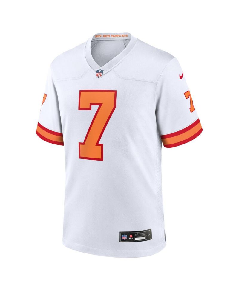 Men's Bucky Irving White '76 Tampa Bay Buccaneers Game Jersey