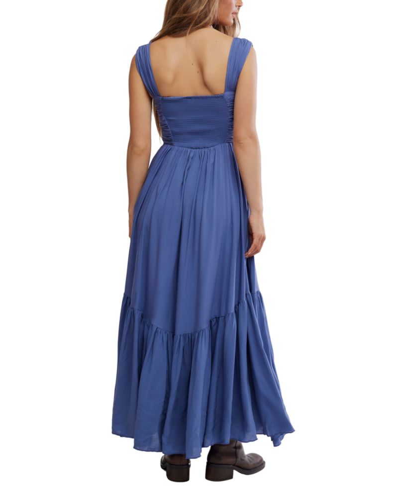 Women's Sasha Sweetheart Viscose Maxi Solid Dress