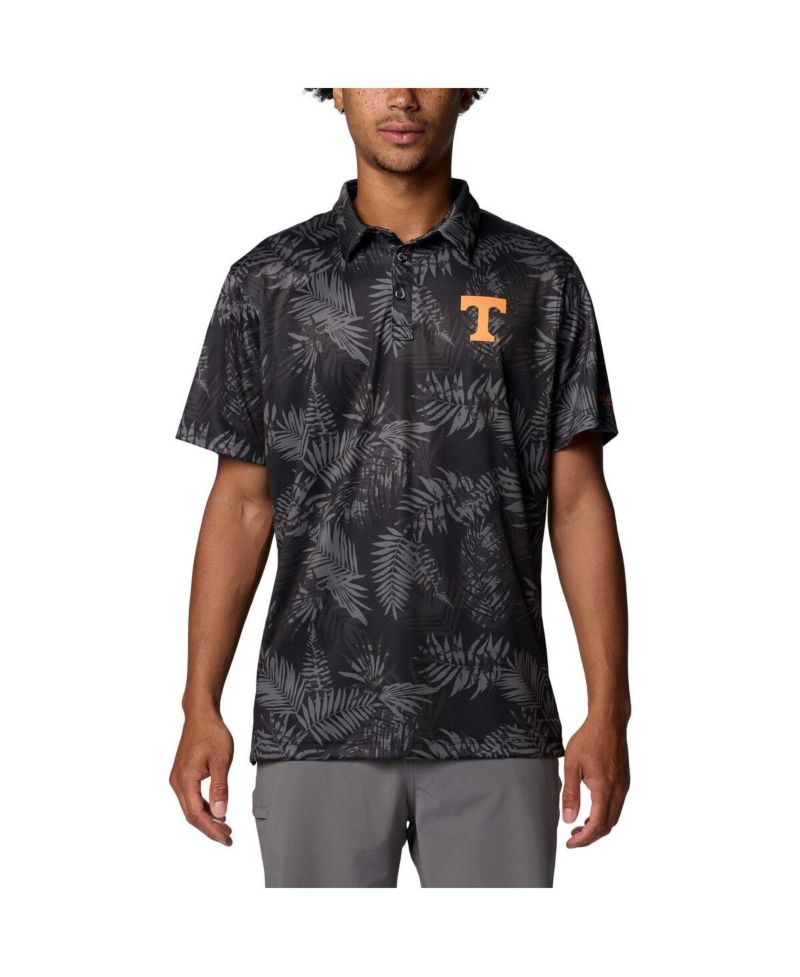Men's Black Tennessee Volunteers PFG Super Terminal Tackle Omni-Shade Bangalows Polo