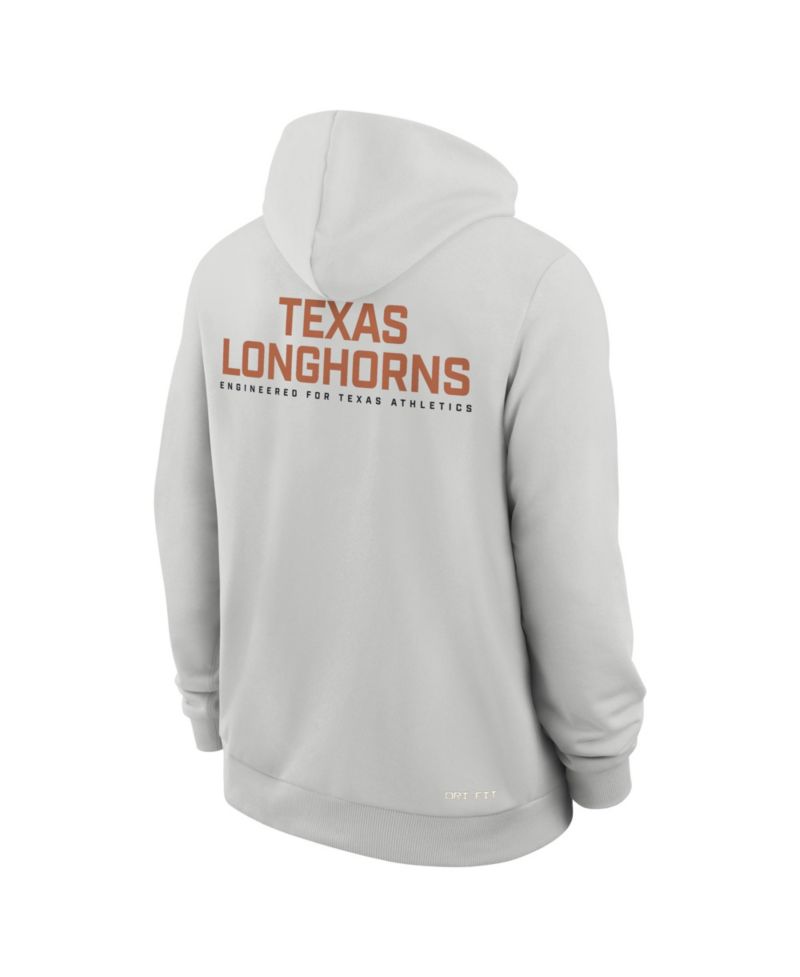 Men's Gray Texas Longhorns 2025 Sideline Standard Issue Dri-FIT Full-Zip Hoodie