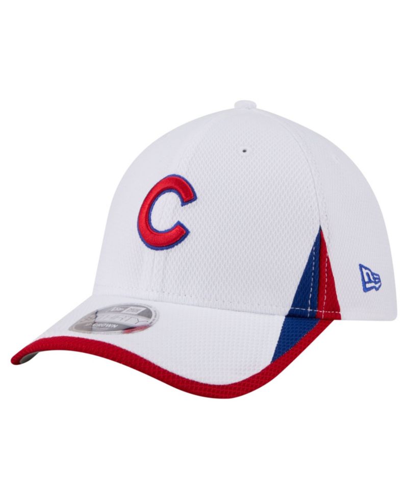 Men's White Chicago Cubs Cut n Sew 39THIRTY Flex Hat