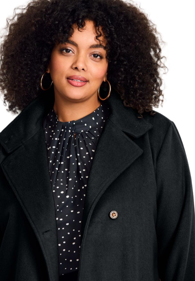 Women's Funnel Neck Long Coat