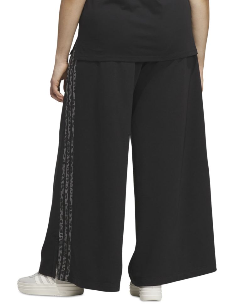 Plus Size Animal Print French Terry Pants