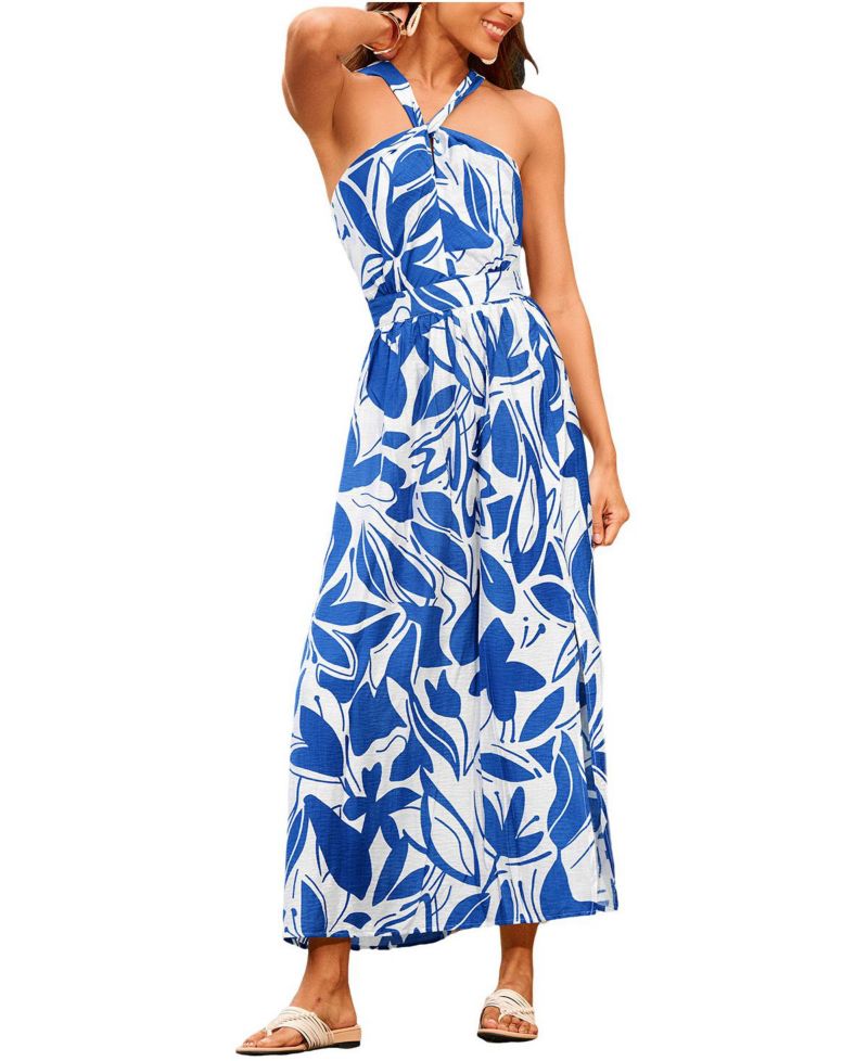 Women's Beach House Tropical Maxi Beach Dress