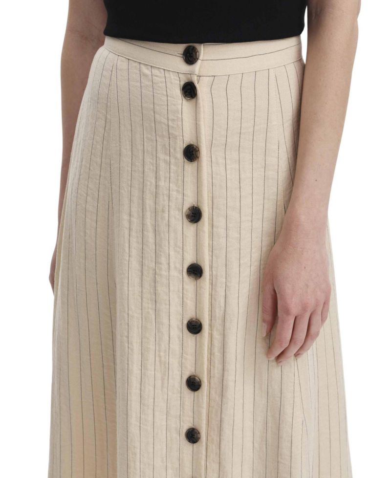 Women's Frances Stripe Midi A-Line Skirt