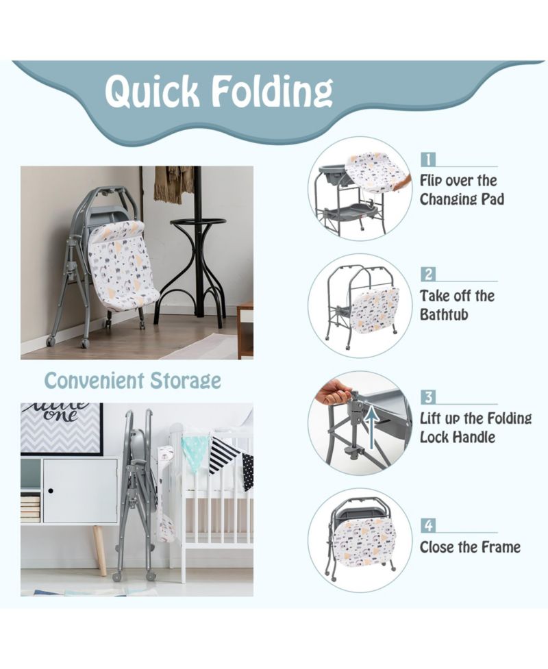 Baby Changing Table for Baby Nursery Sturdy Design