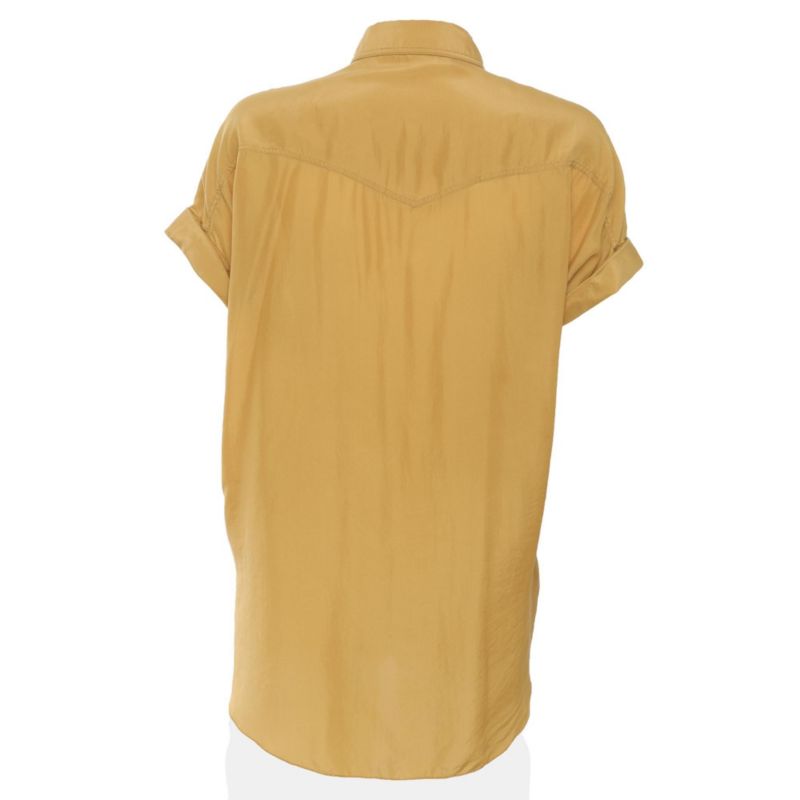 Women's Silk Western-Style Short-Sleeve Shirt