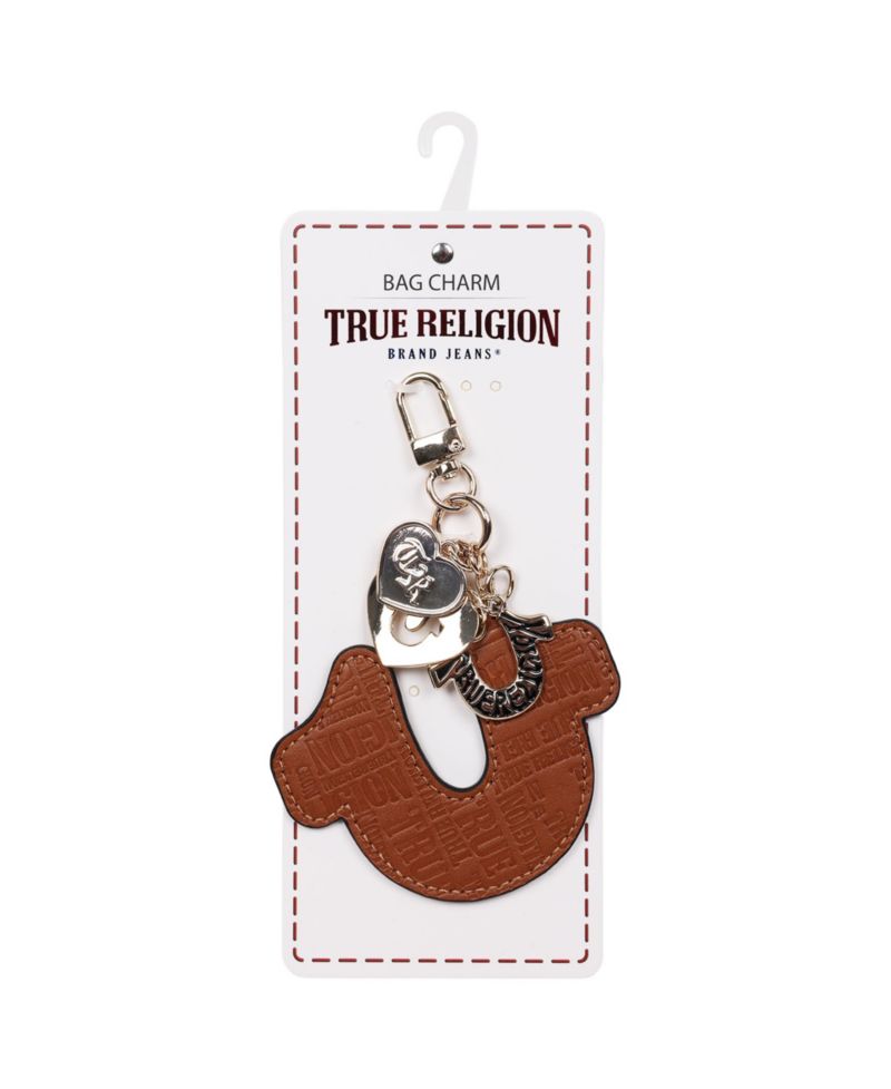 Embossed Horseshoe Bag Charm