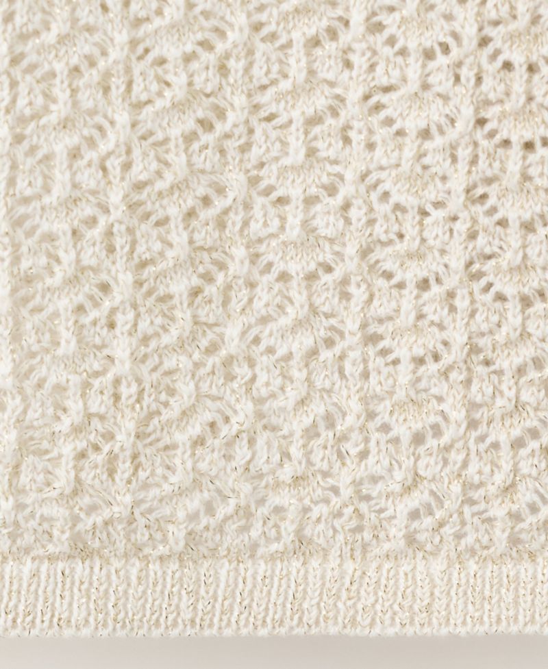 Women's Open-Knit Lurex Sweater