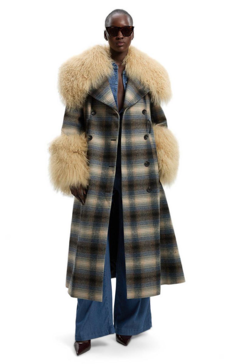 Women's Double Breasted Belted Midi Coat