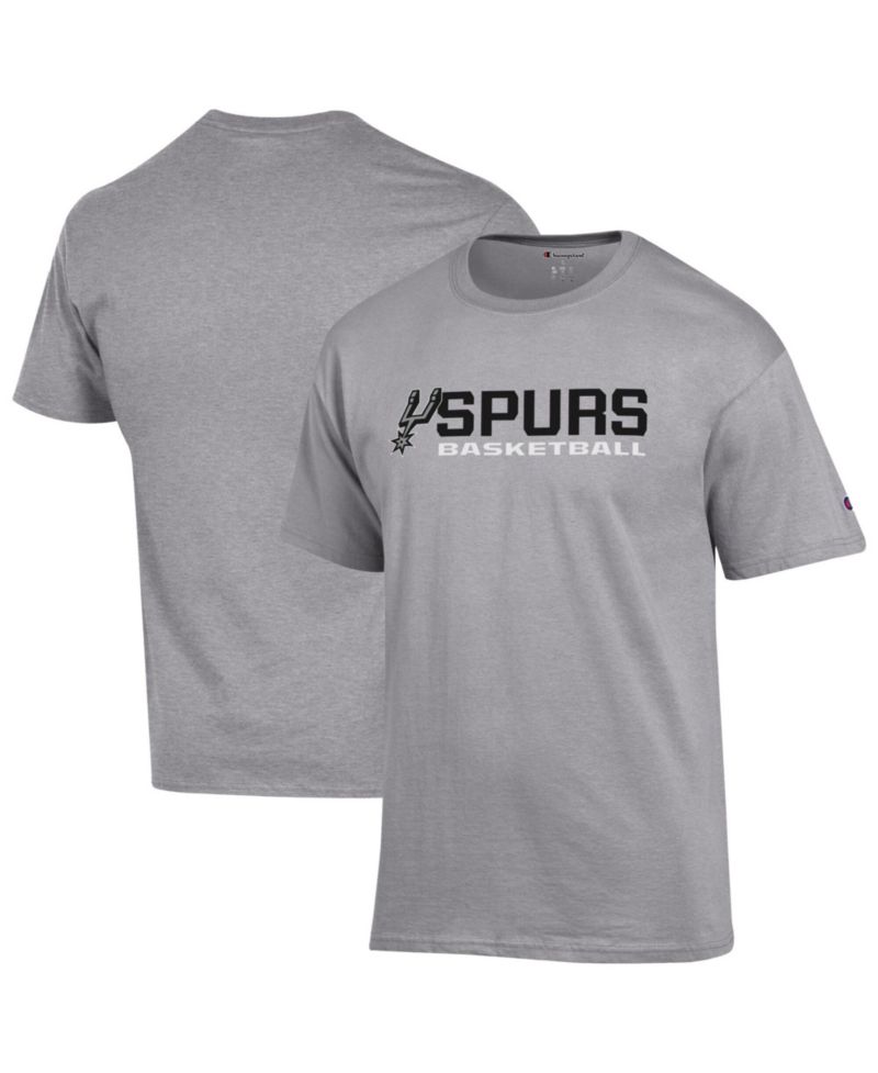 Men's Gray San Antonio Spurs Basketball Jersey Cotton T-Shirt