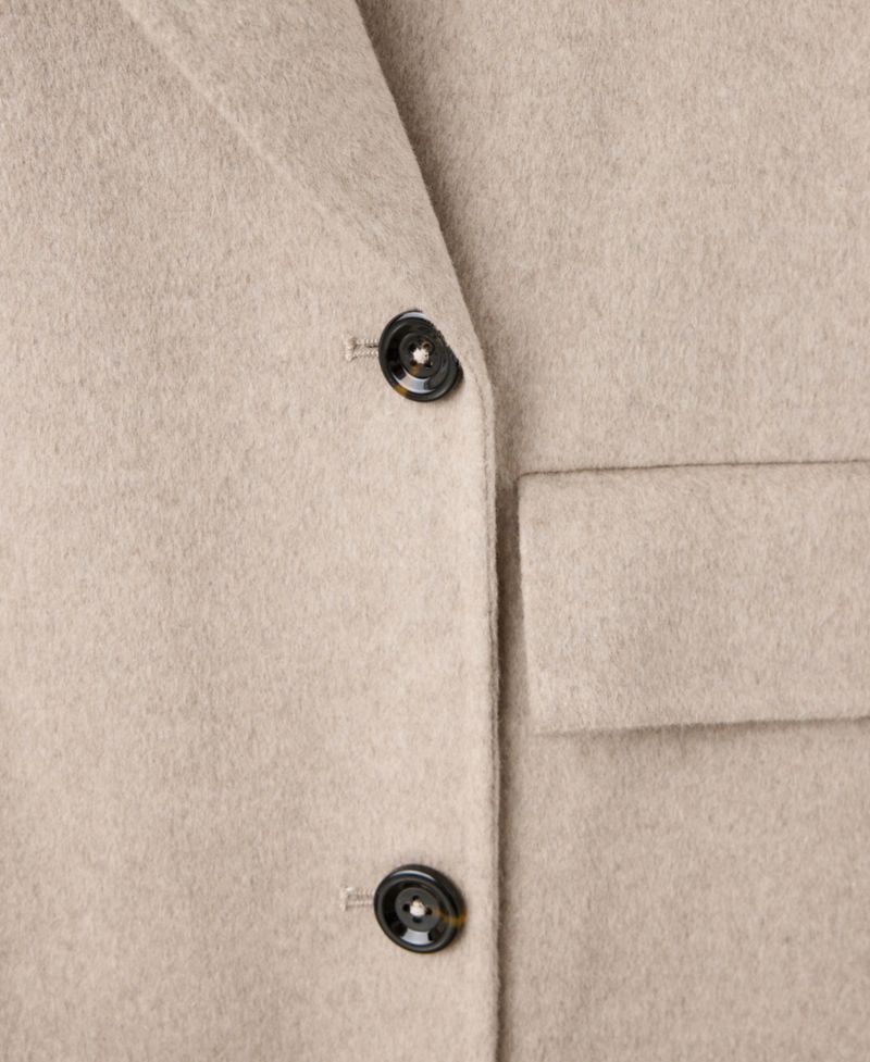 Women's Wool-Blend Double-Breasted Coat