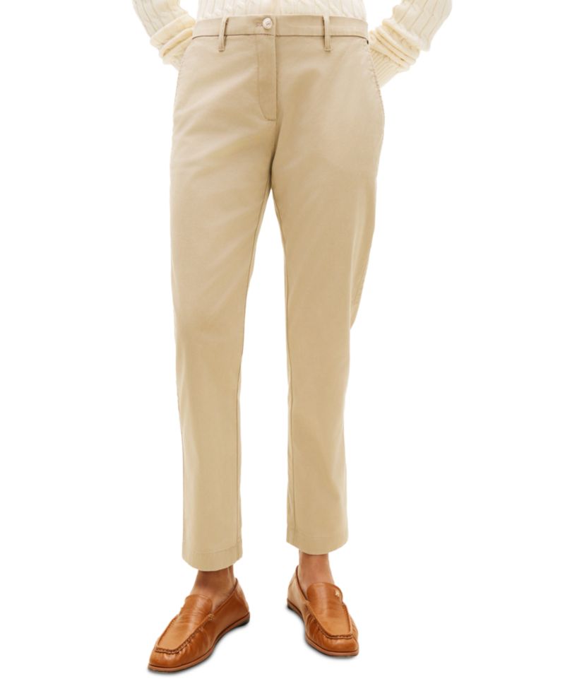 Women's Twill Slim Chino Pants
