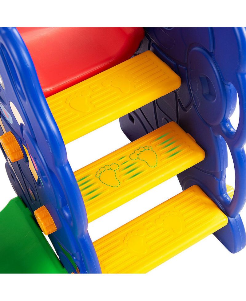 Kids All in One Climber/Slide/Swing Playset with Basketball Hoop - 3 in 1 Set