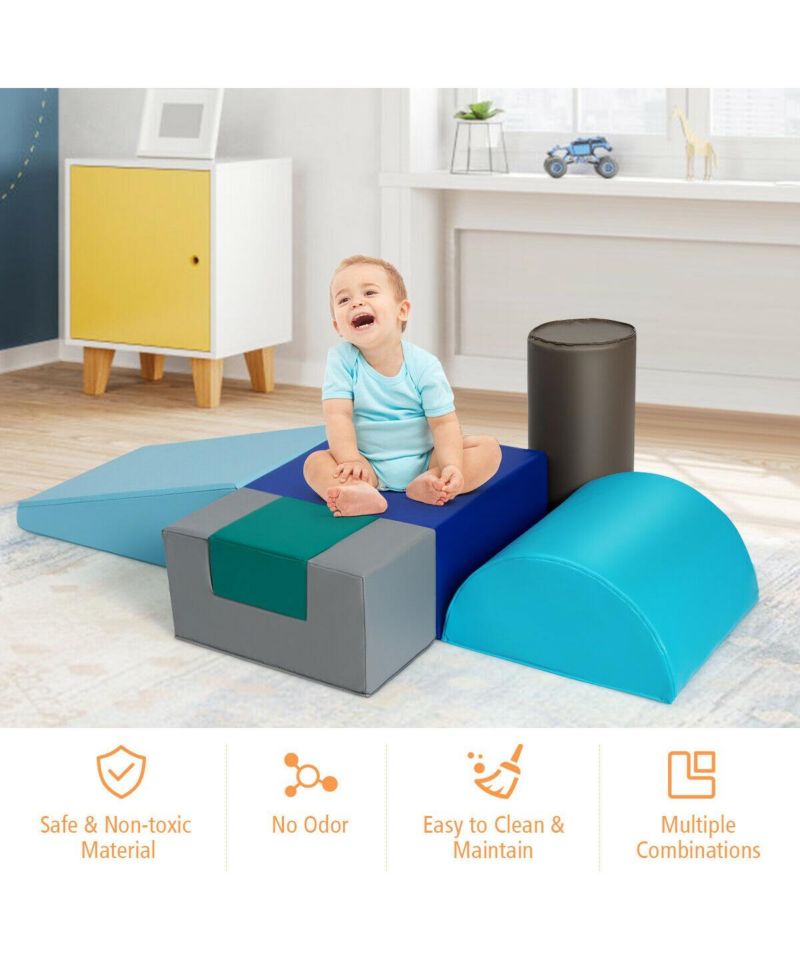 Baby Foam Climb Crawl Indoor 6-Piece Play Set