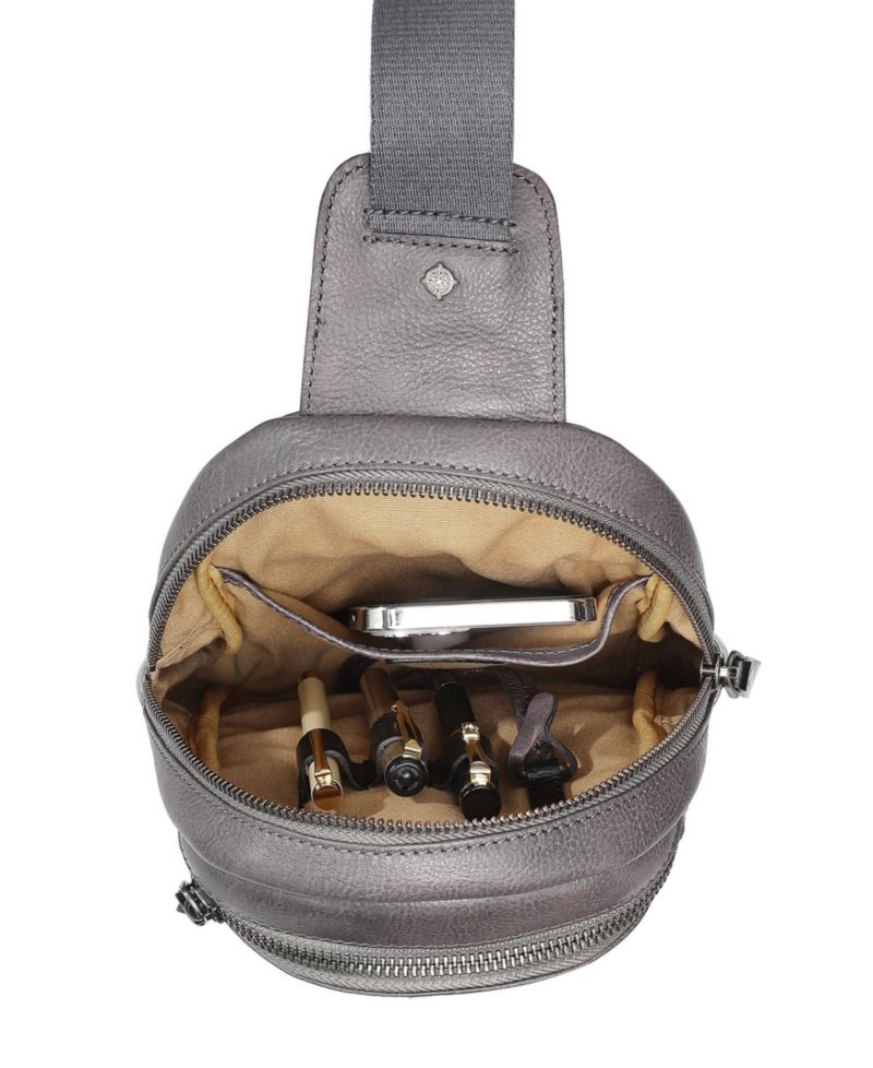 Sun-Wing Leather Sling Bag