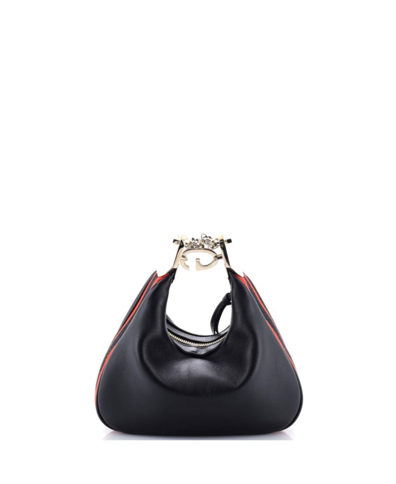 Small Attache Shoulder Bag Leather