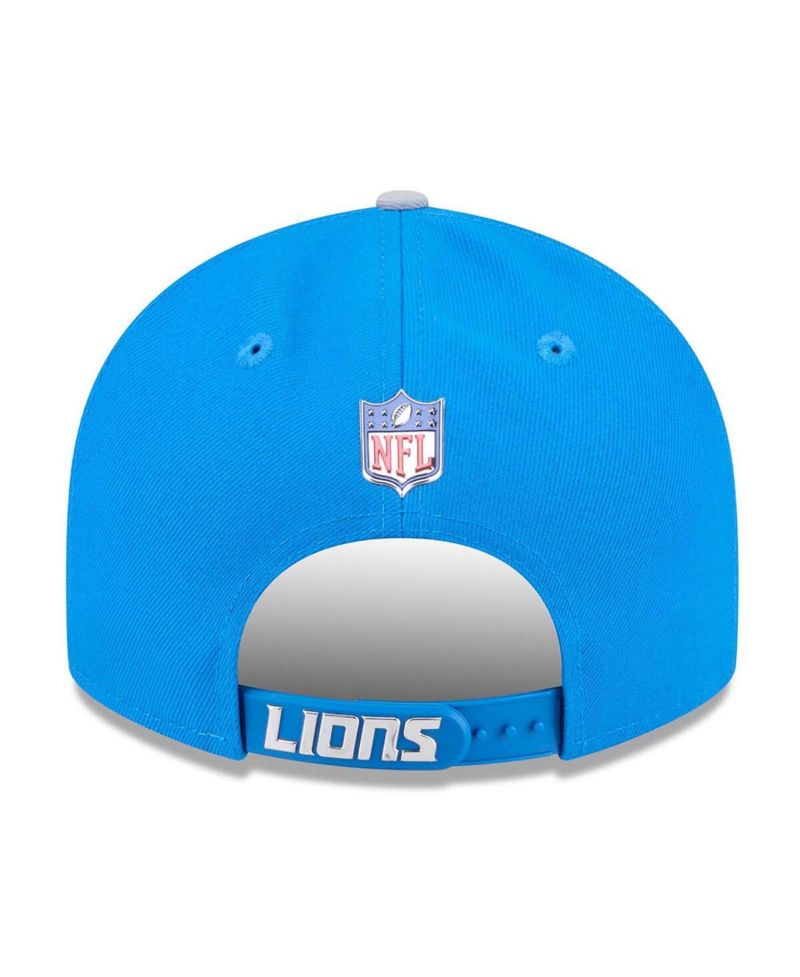 Men's Blue/Silver Detroit Lions 2026 NFL Draft On Stage Pre-Curved 9FIFTY Snapback Hat
