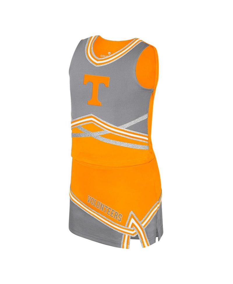 Big Girls 2-Piece Tennessee Orange Tennessee Volunteers Lollipop Park Cheer Set