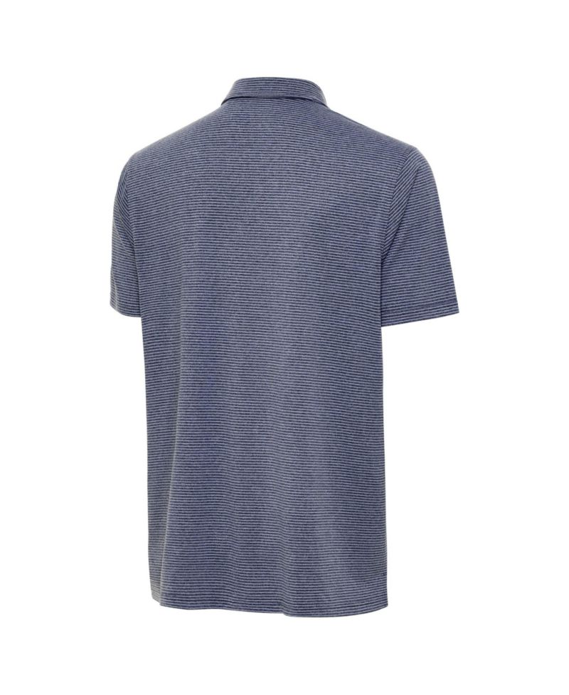 Men's Heather Navy Chicago Bears Bear Logo Scheme Polo