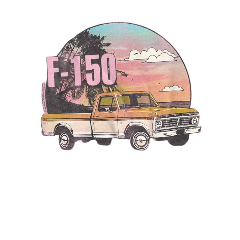Men's Ford Trucks F150 At The Beach T-Shirt