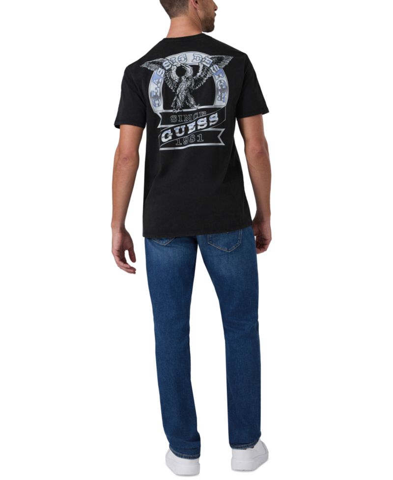 Men's Car Emblem Graphic Crewneck T-Shirt