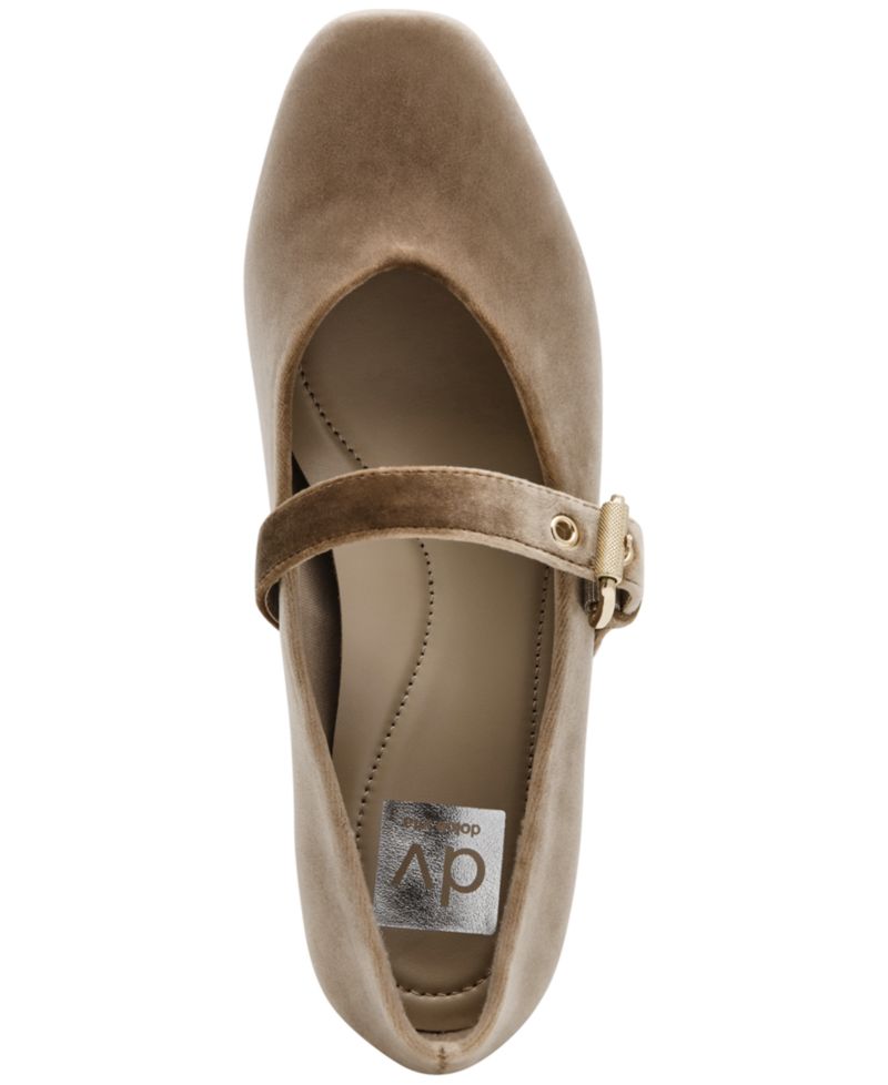 Women's Mulaney Velvet Buckle Mary Jane Flats