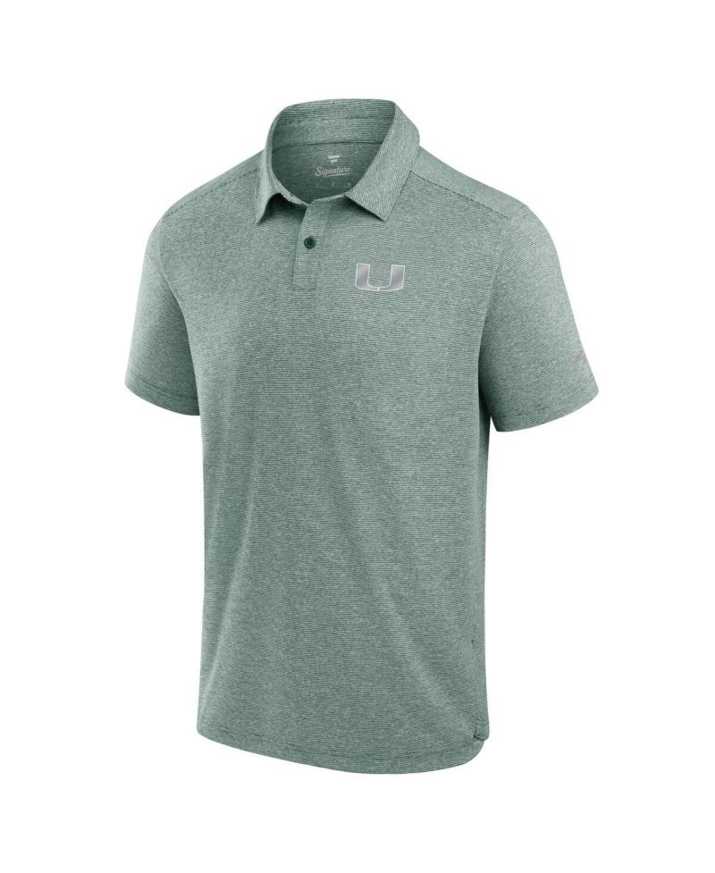 Men's Green Miami Hurricanes Performance Polo Shirt