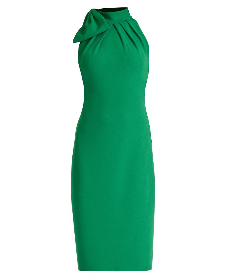 Women's Sims Taffeta Shoulder Bow Halter Dress