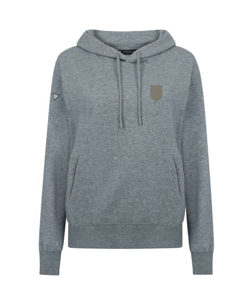 Women's Gray USMNT Adorn Copper Hoodie