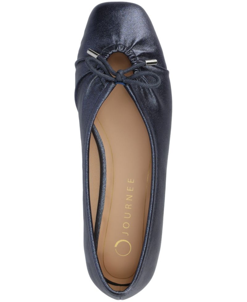 Women's Callee Rouched Tie Ballet Flats