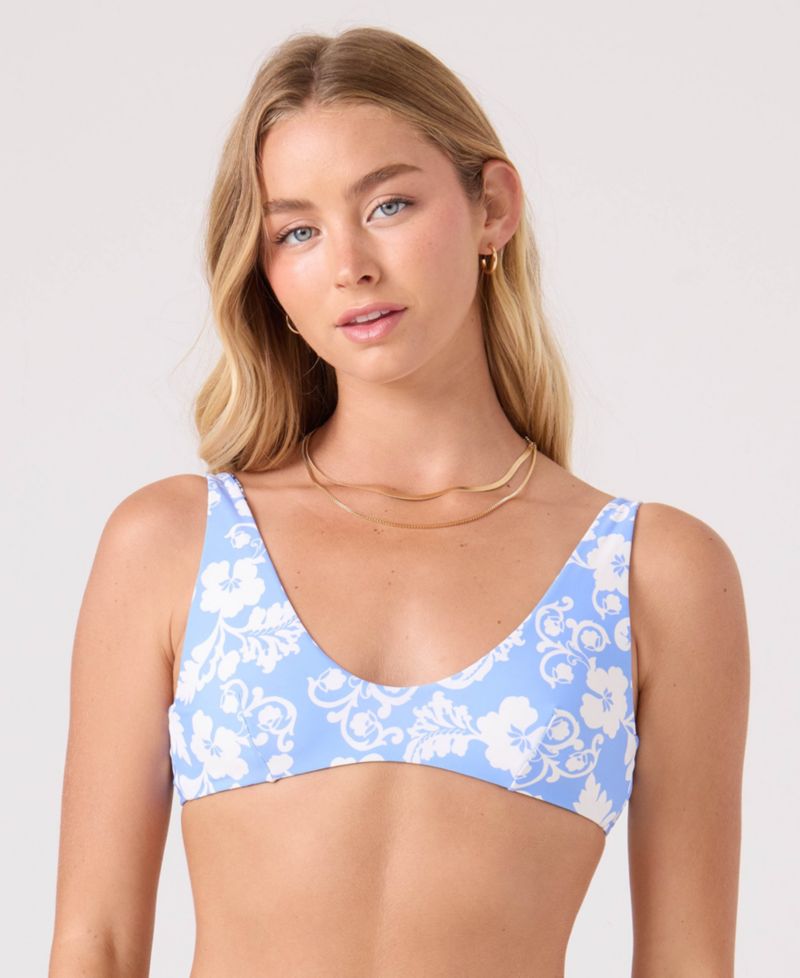 Women's Reversible Scoop Neck Bralette Bikini Top