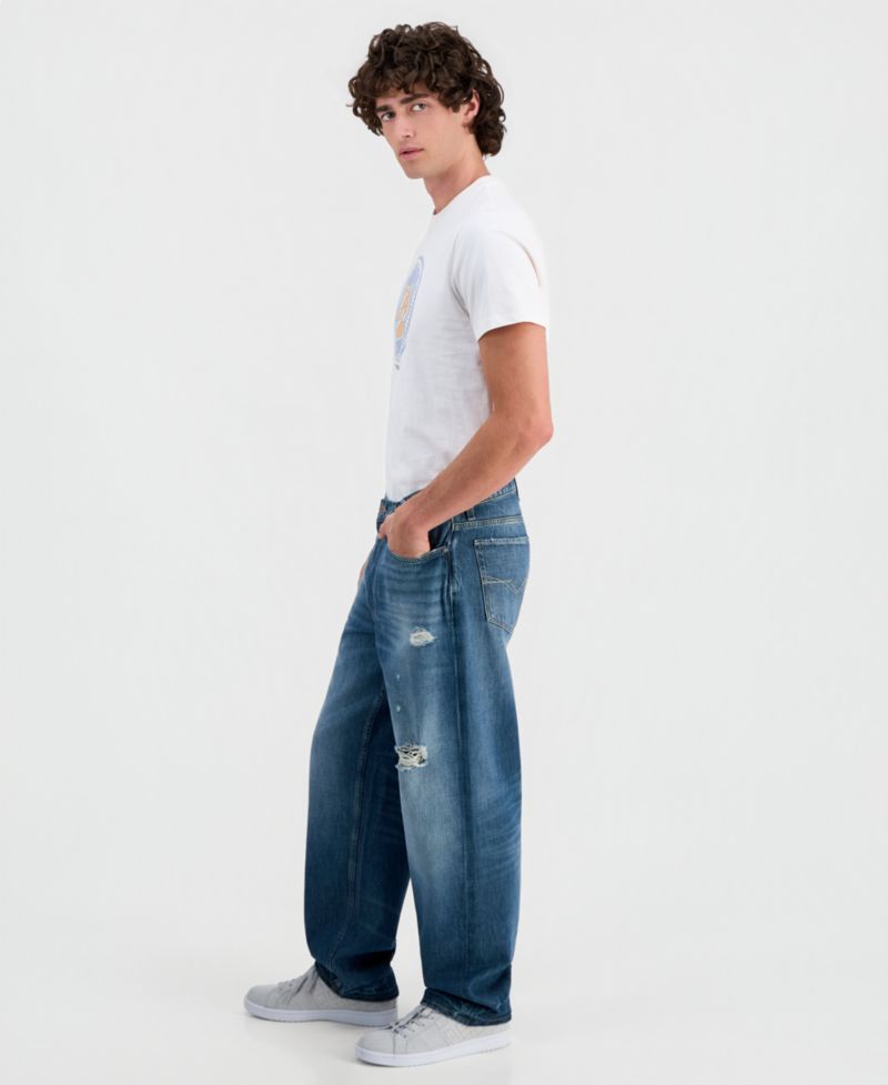 Men's Jett Baggy Ripped Jeans
