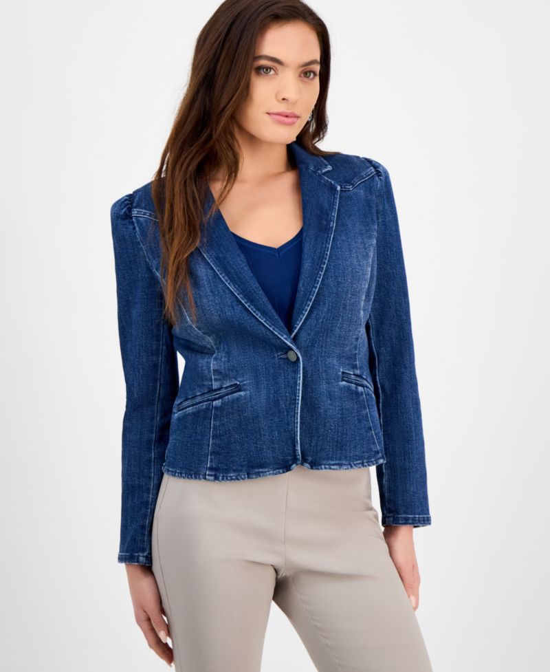 Women's Puff-Sleeve Blazer
