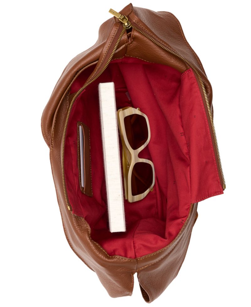 Tom Zipper Small Leather Hobo Handbag