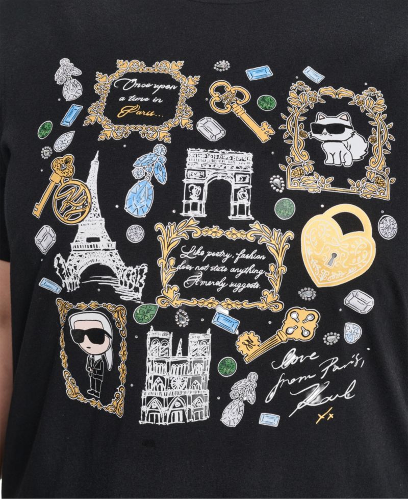 Plus Size Crewneck Whimsy Frames Logo T-Shirt